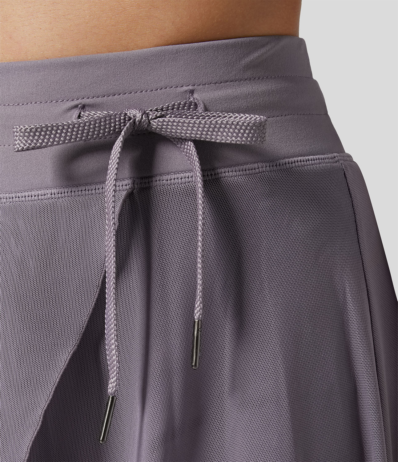 Liora™ | Dames Overslagrok met Binnenbroek & Verborgen Zak | Luchtige Midi Rok met Striksluiting