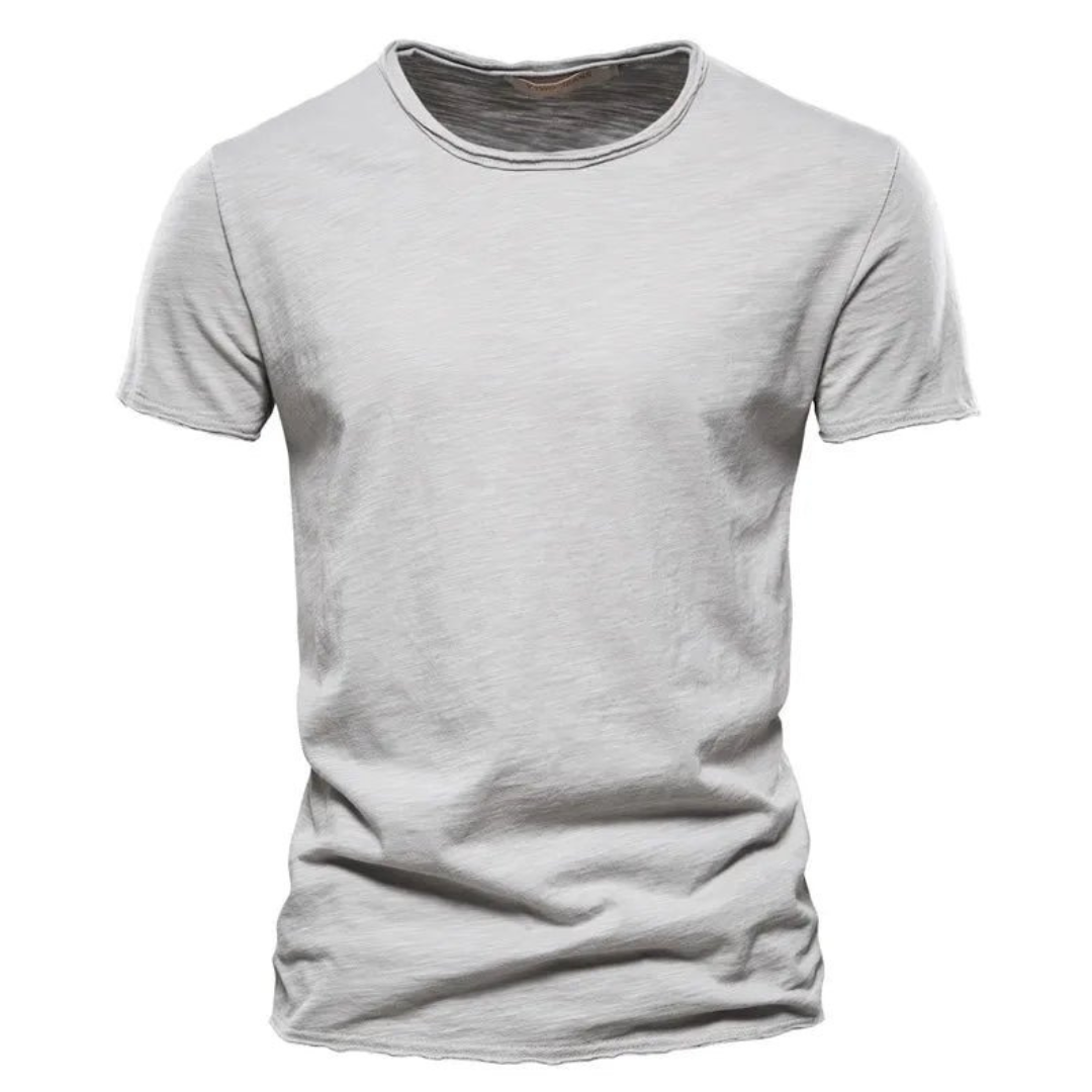 Nico | Casual T-Shirt met Subtiele Textuur Heren