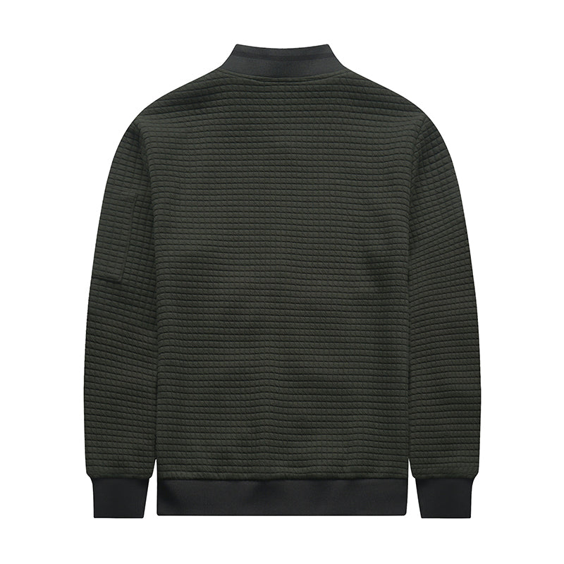 Maverick | Heren Gebreide Bomberjack Met Rits En Mouwvak