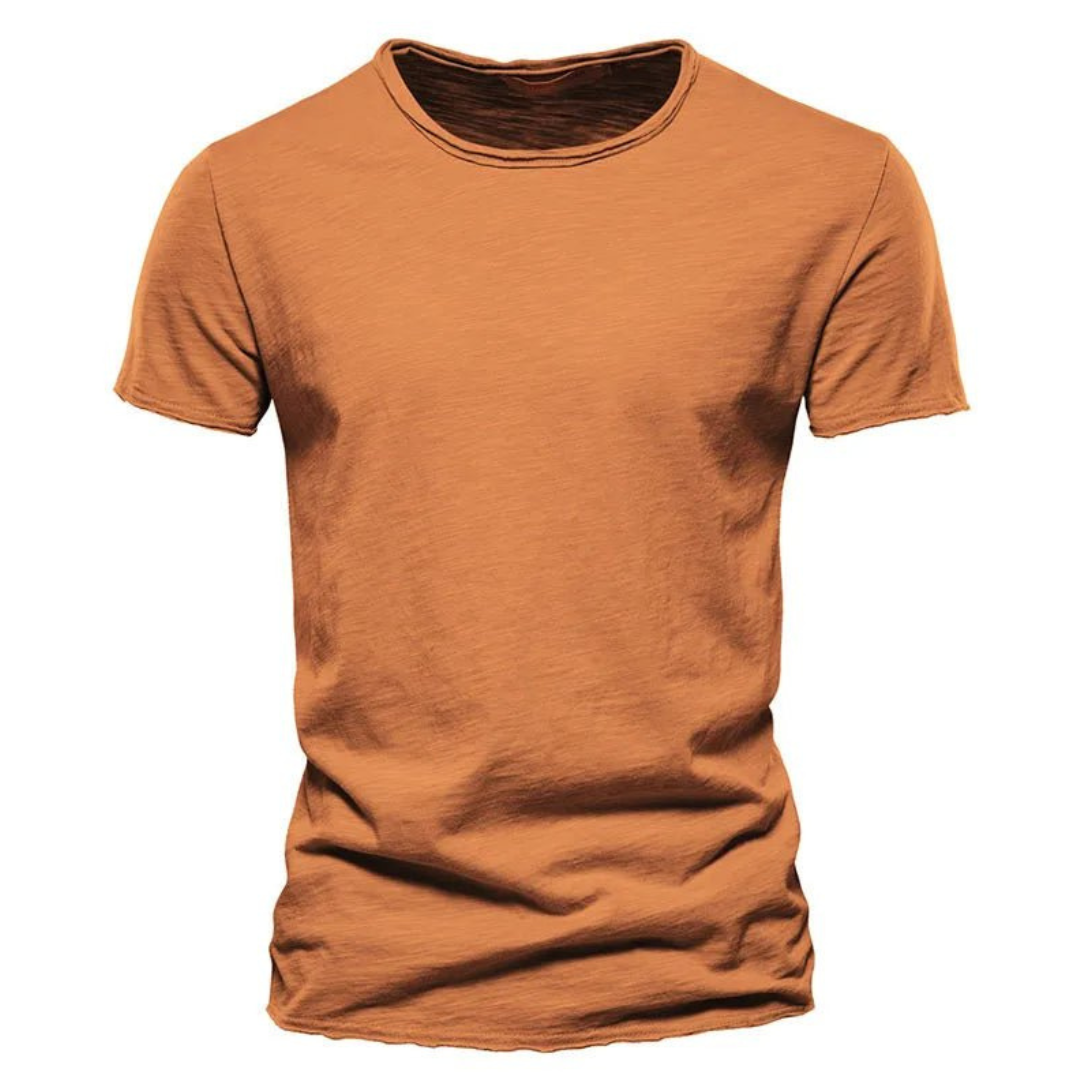 Nico | Casual T-Shirt met Subtiele Textuur Heren