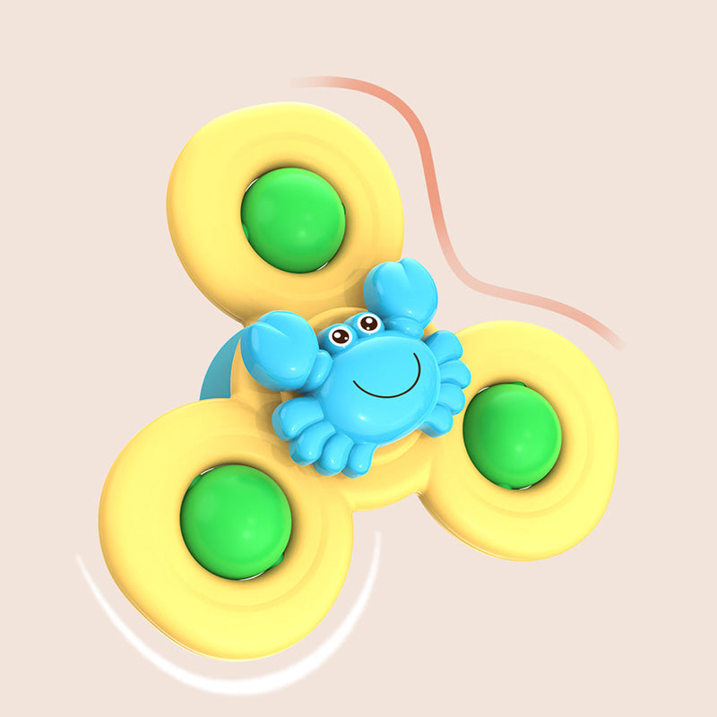 SensuSpin™ | Fidget Spinner Zuignap Speelgoed voor Baby’s | Educatief Sensorisch Speelgoed met Dierendesign voor Raam, Bad en Auto