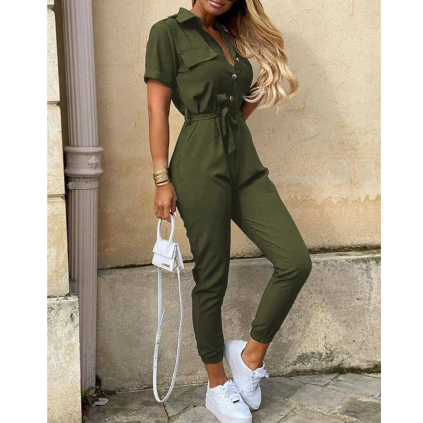 Camila™ | Dames Korte Mouwen Jumpsuit | Luchtig