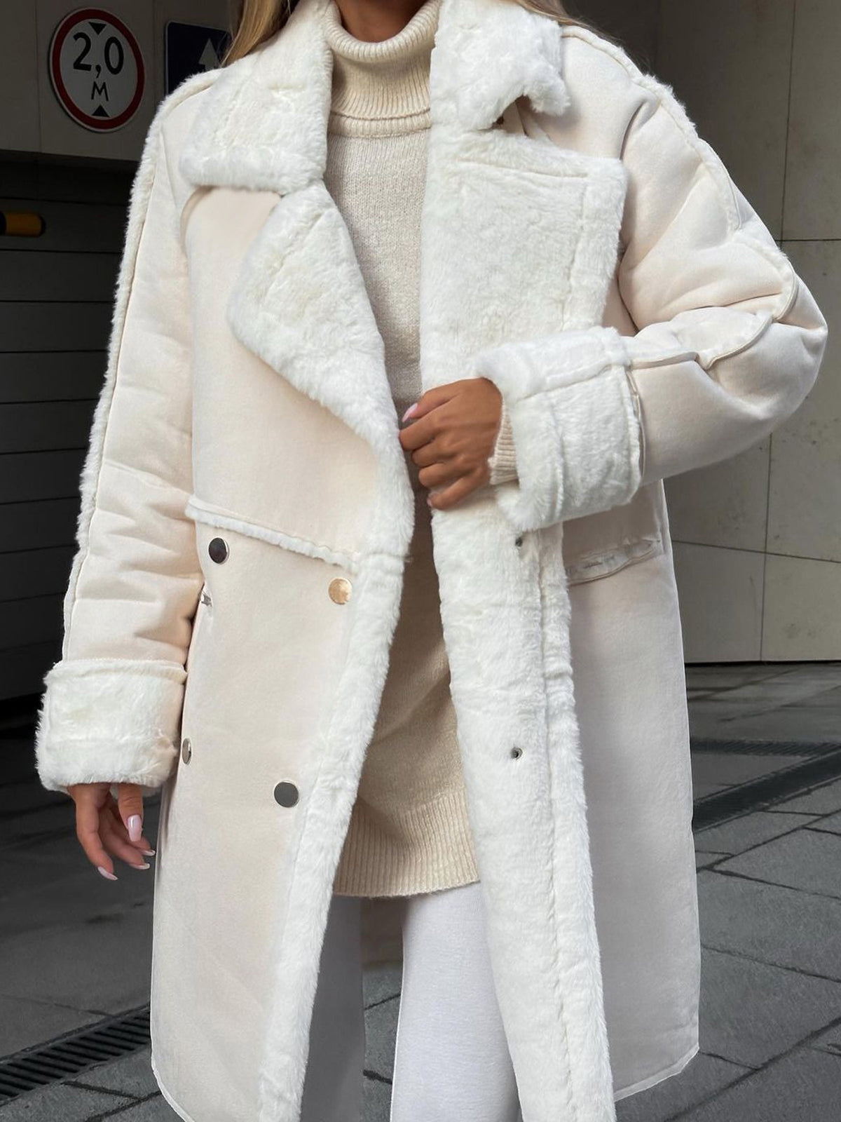 Valentia | Lange Shearling Jas Dames Oversized