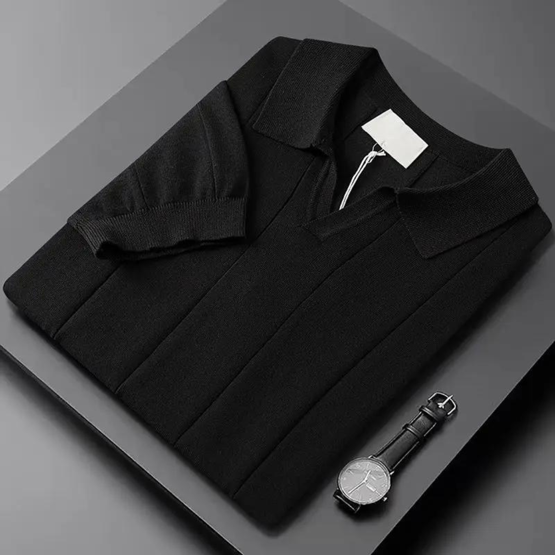 Silvéran | Gebreid Poloshirt Heren