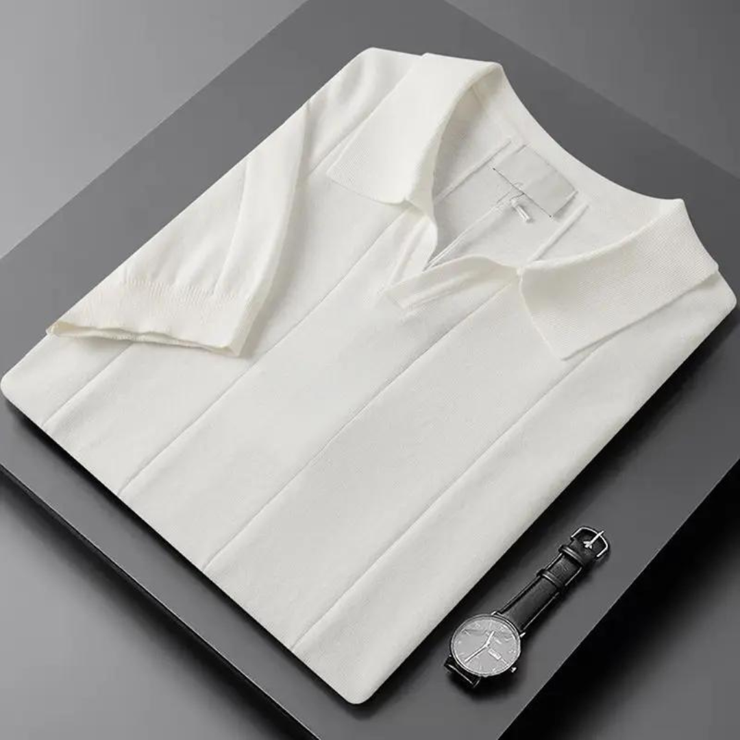 Silvéran | Gebreid Poloshirt Heren