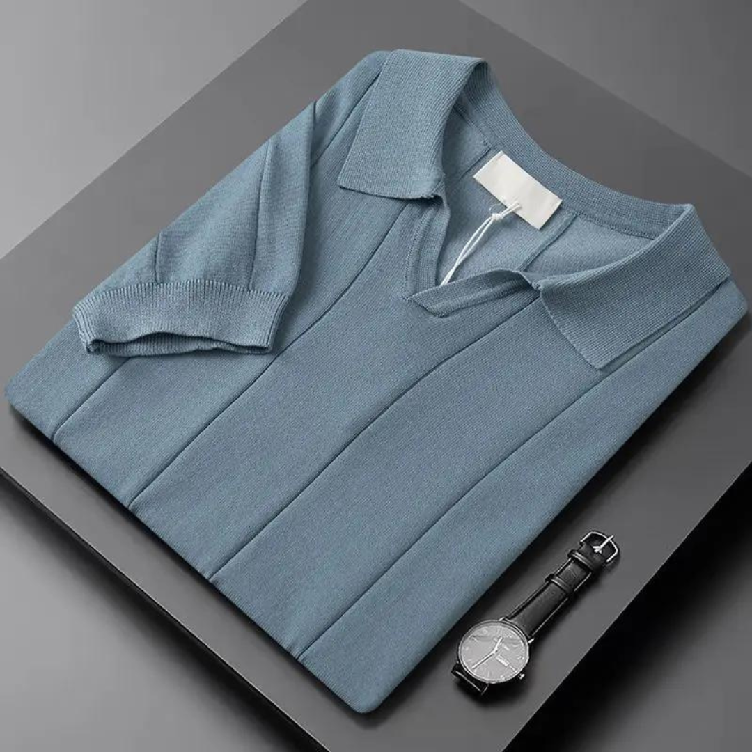 Silvéran | Gebreid Poloshirt Heren