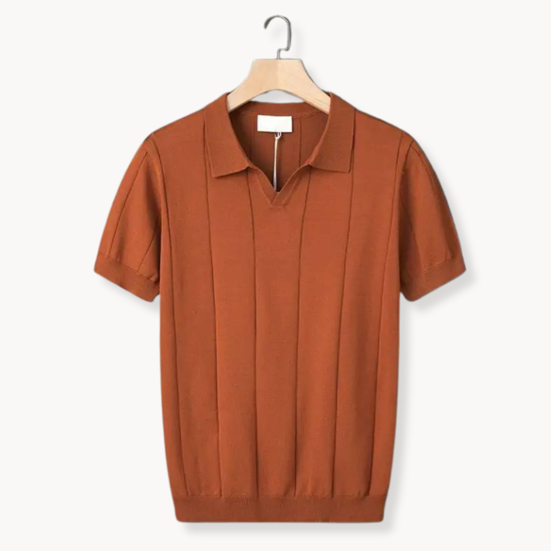 Silvéran | Gebreid Poloshirt Heren