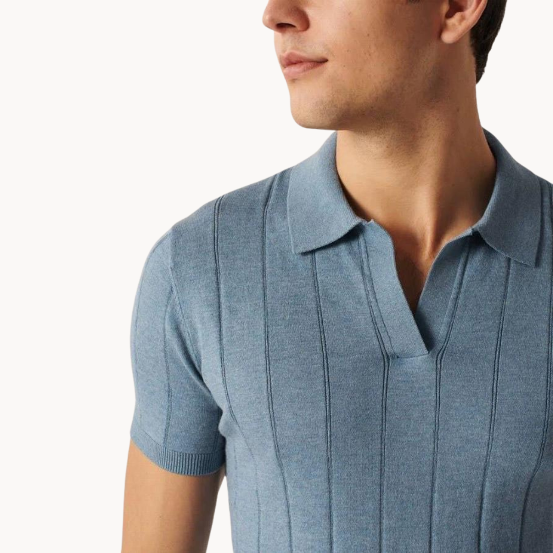 Silvéran | Gebreid Poloshirt Heren