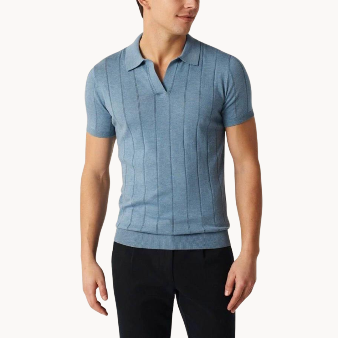 Silvéran | Gebreid Poloshirt Heren