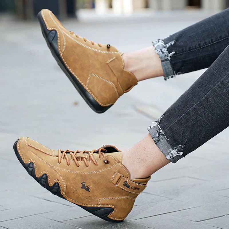 Dario | Heren Halfhoge Casual Bootschoenen Met Veters & Klittenband