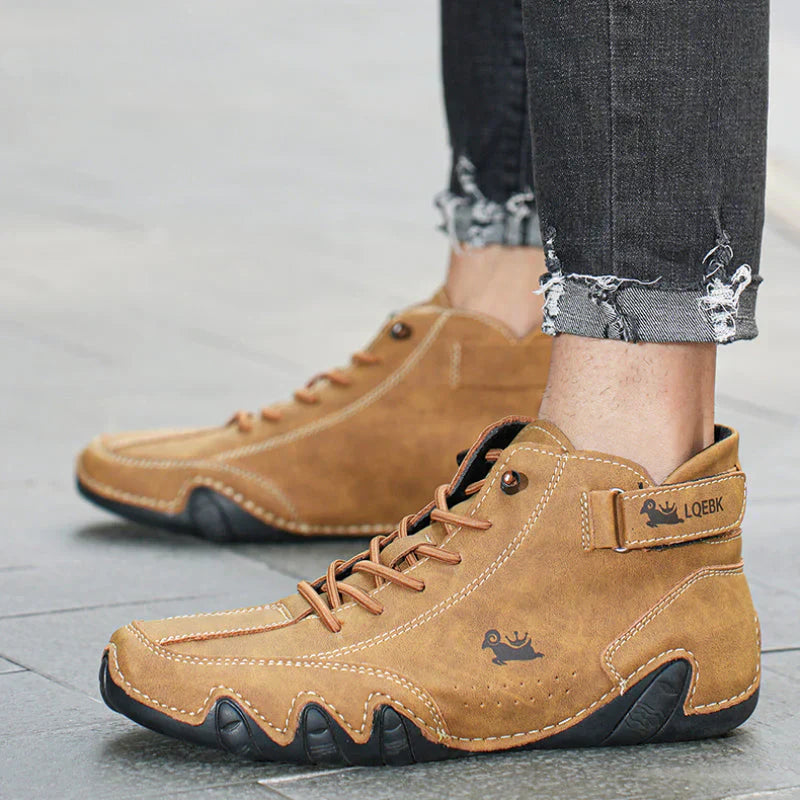 Dario | Heren Halfhoge Casual Bootschoenen Met Veters & Klittenband