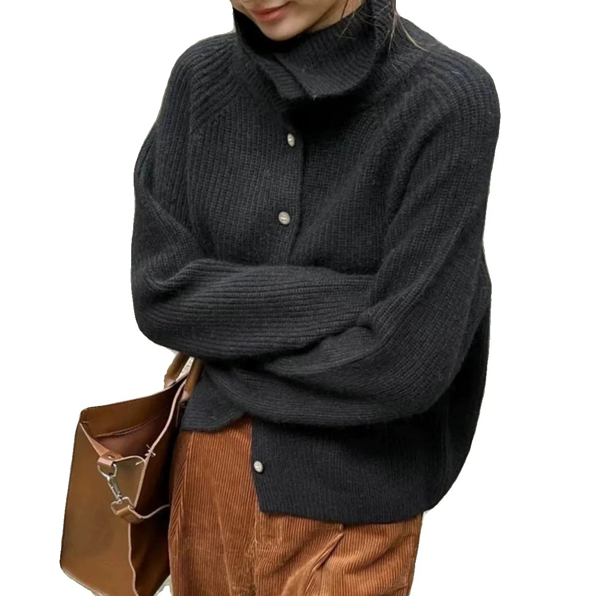 Clémence | Cardigan Dames Met Brede Kraag