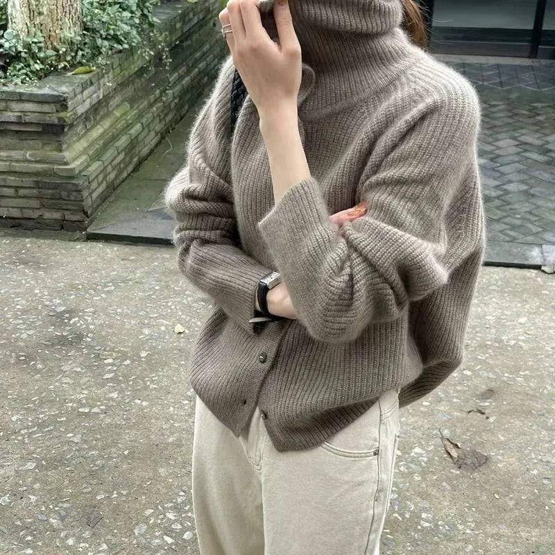 Clémence | Cardigan Dames Met Brede Kraag