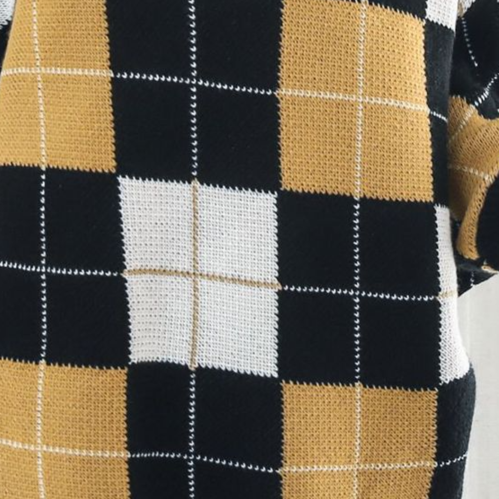 Isolde | Geruite Poncho