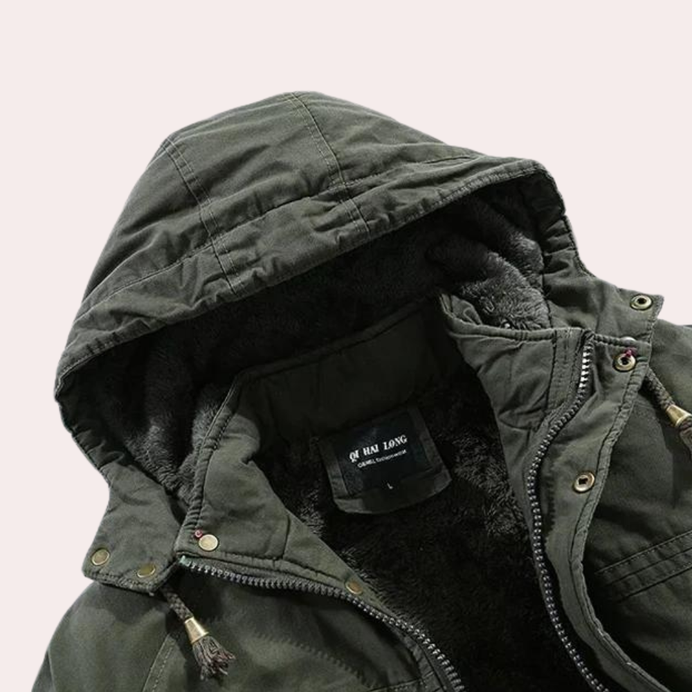 Aren | Halflange Winterjas Met Capuchon