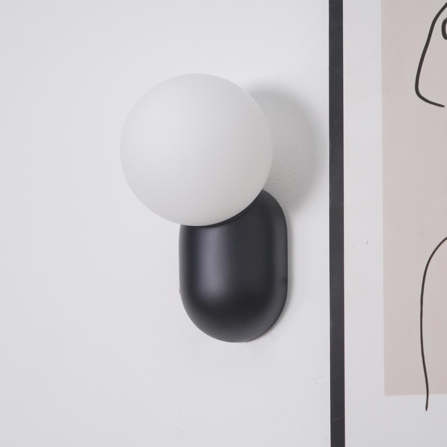 Nordelle | Wandlamp Glazen Bol