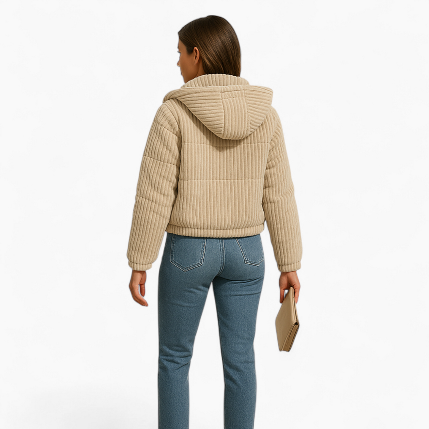 Camille | Corduroy Jas Dames Met Teddy Voering