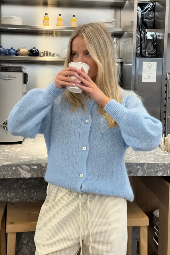 Noémie | Fluffy Cardigan Dames Met Knopen
