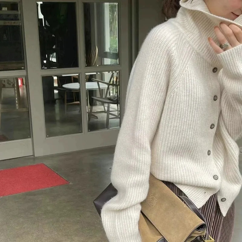 Clémence | Cardigan Dames Met Brede Kraag