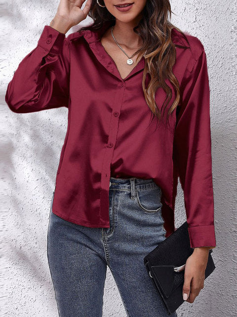 Selene | Satijnen Blouse Dames