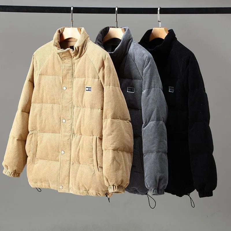 Sandro™ | Warme Oversized Corduroy Jas Heren met Pluizige Voering