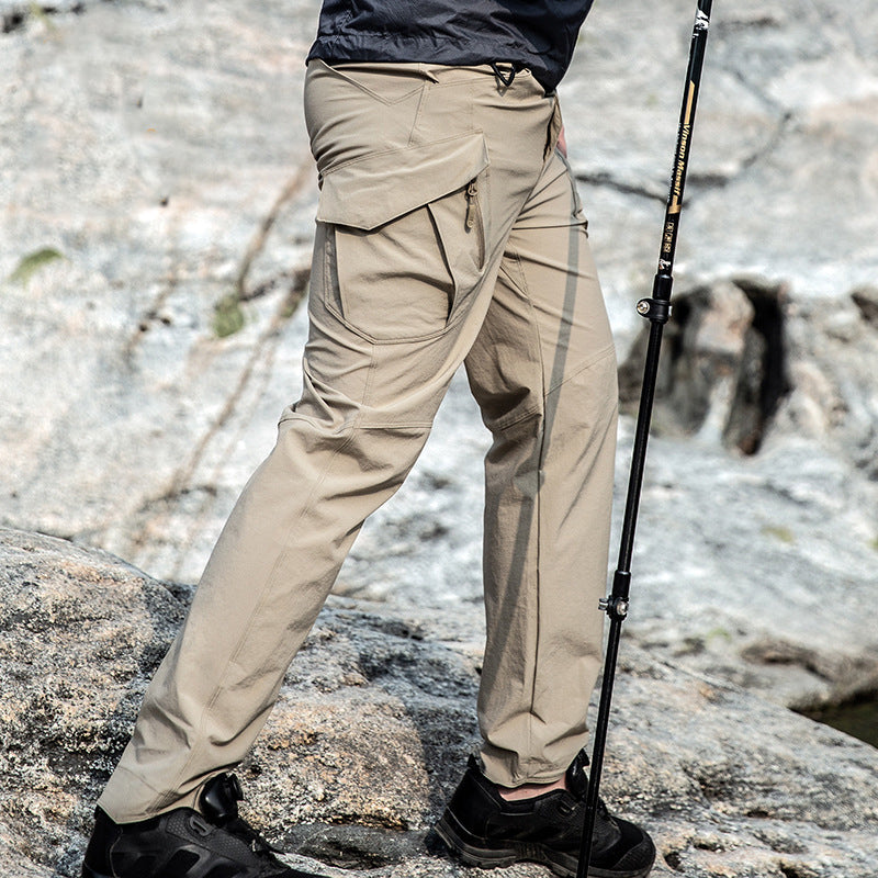 Lucenzo | Beige Outdoor Tactical Broek Heren