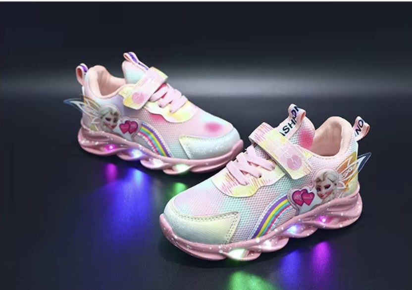 Lunafly | Meisjes LED Sneakers Vleugels