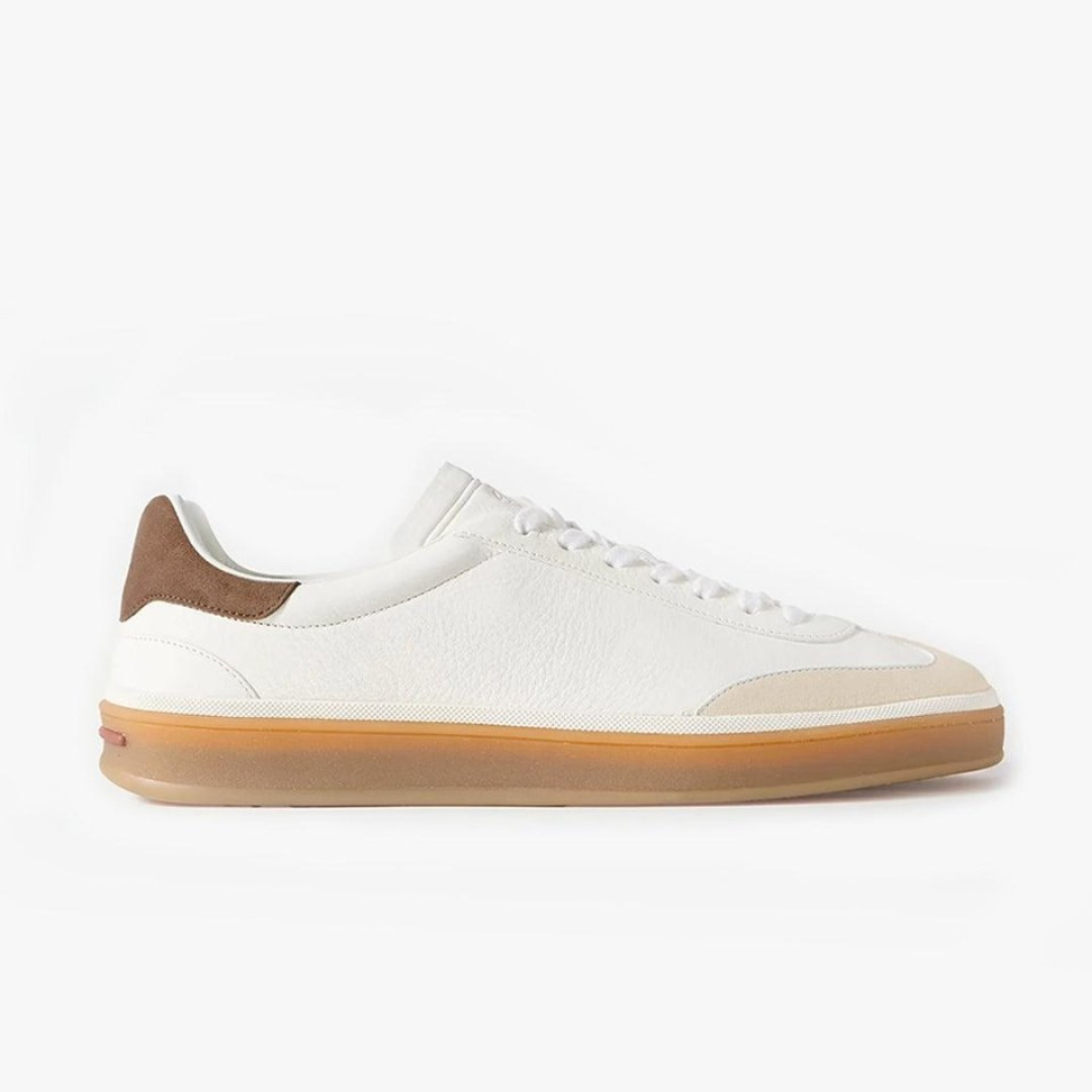 Lazaro | Witte Leren Sneakers Heren