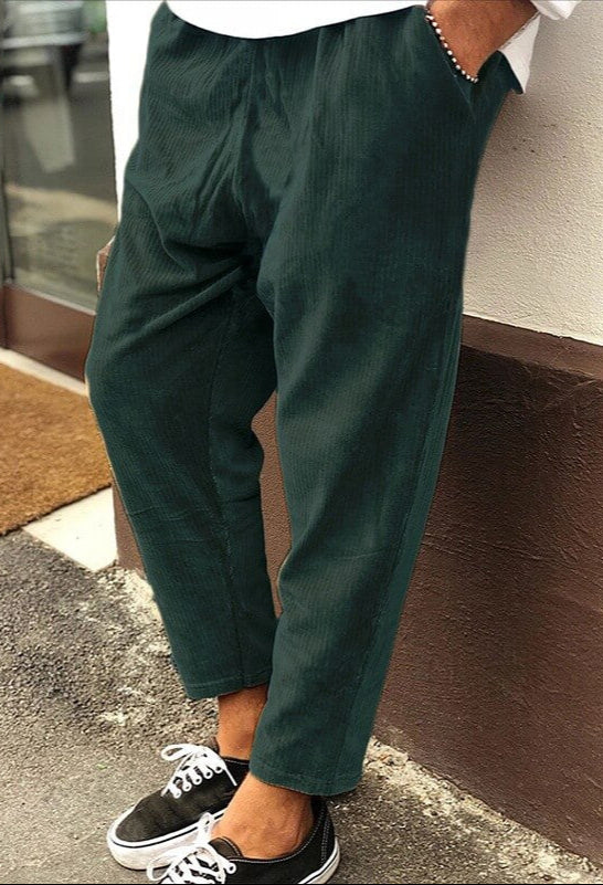 Gioβ’ | Heren Tijdloze Wijde Corduroy Broek | Zacht