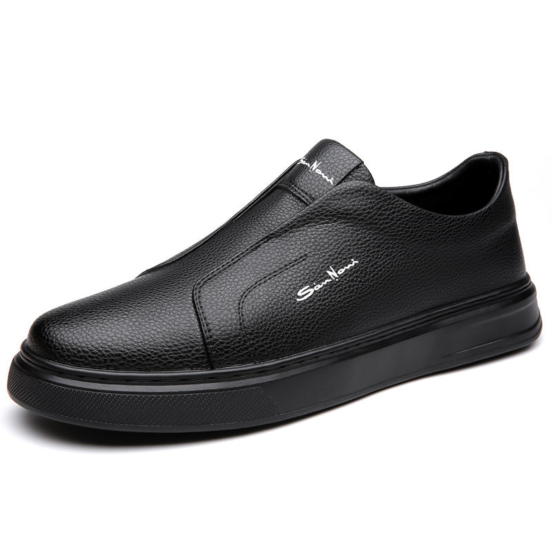 Arlen | Instapsneakers Heren | Slip‑On Sneakers | Kunstleer & Elastische Zijkant | Comfortabel & Gripvast