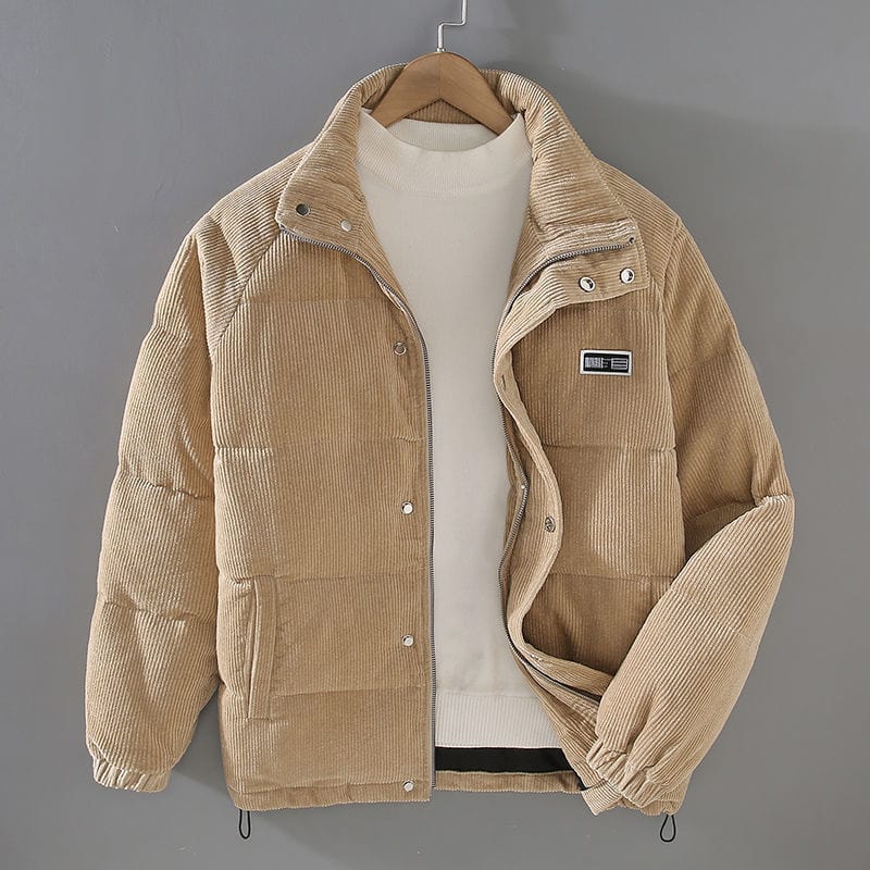 Sandro™ | Warme Oversized Corduroy Jas Heren met Pluizige Voering
