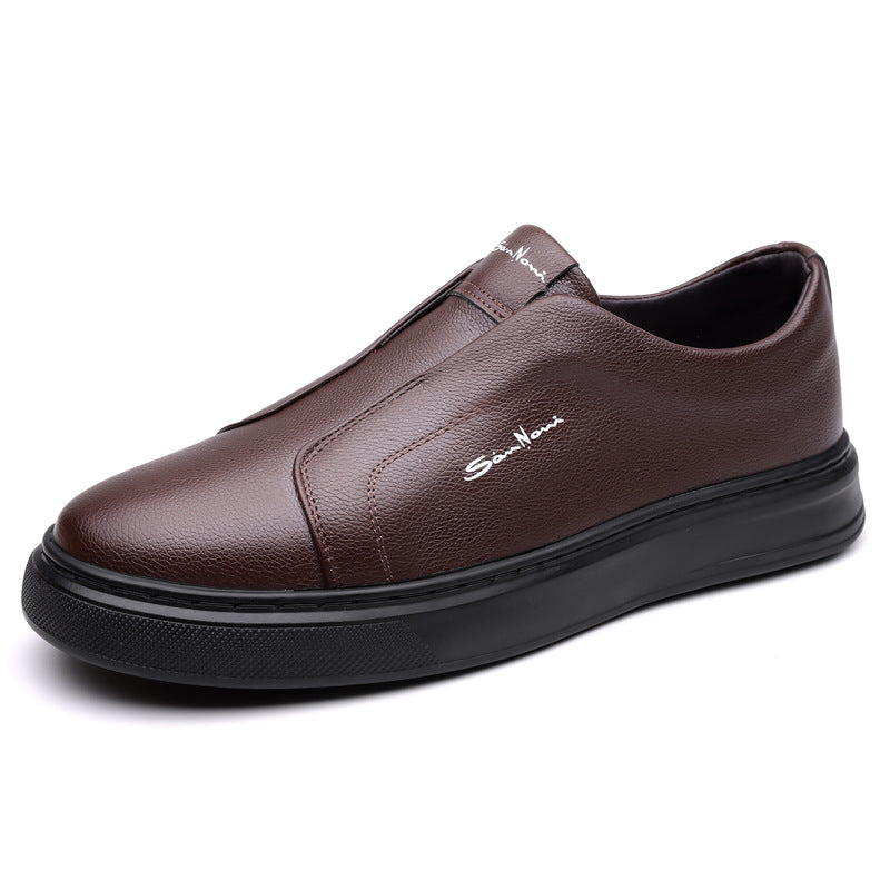 Arlen | Instapsneakers Heren | Slip‑On Sneakers | Kunstleer & Elastische Zijkant | Comfortabel & Gripvast