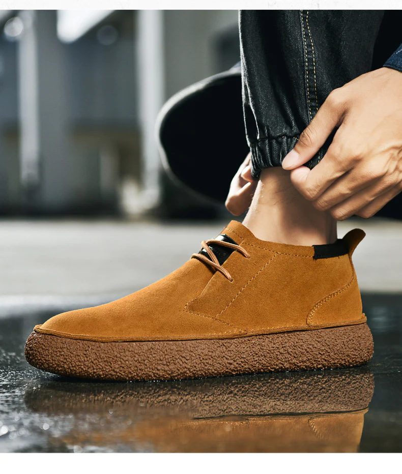Matteo | Heren Suède Veterschoenen