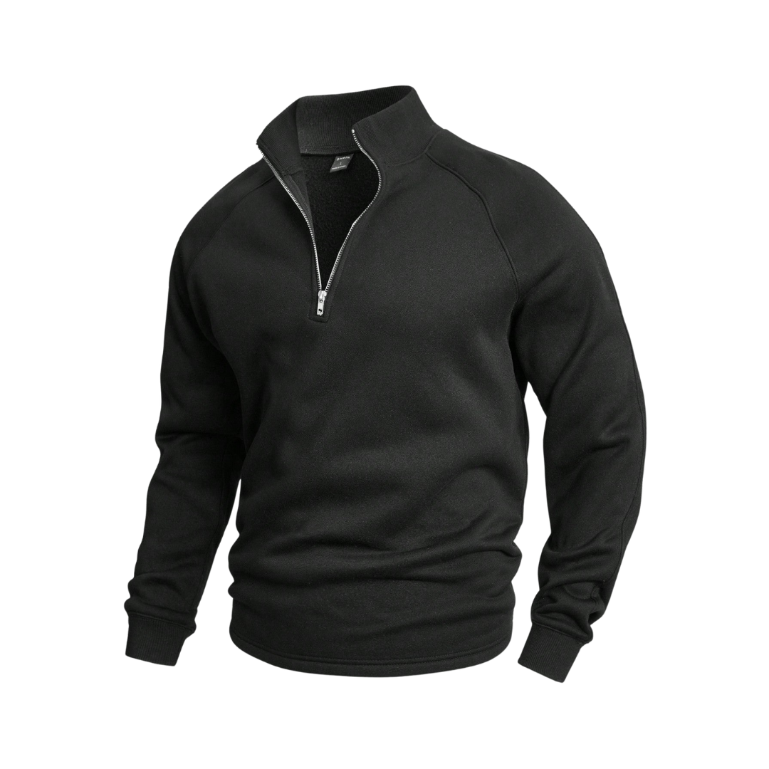 Milan | Herensweater met Halve Rits