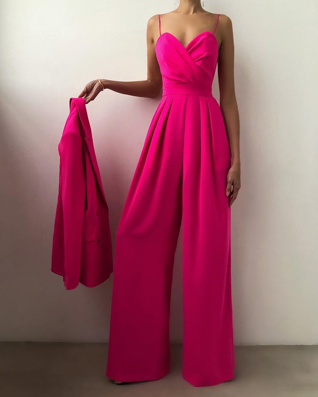 Giulia | Elegante Dames Jumpsuit Met Strapless Bustier & Wijde Pijpen