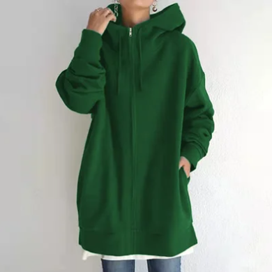 Amaya | Oversized Hoodie Met Rits En Capuchon