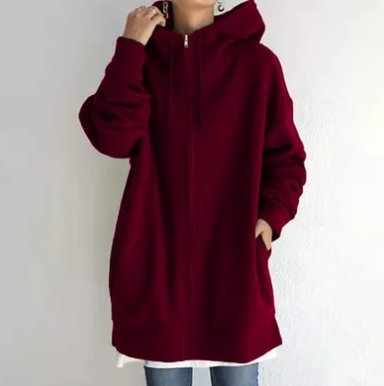 Amaya | Oversized Hoodie Met Rits En Capuchon