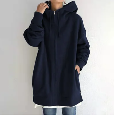Amaya | Oversized Hoodie Met Rits En Capuchon