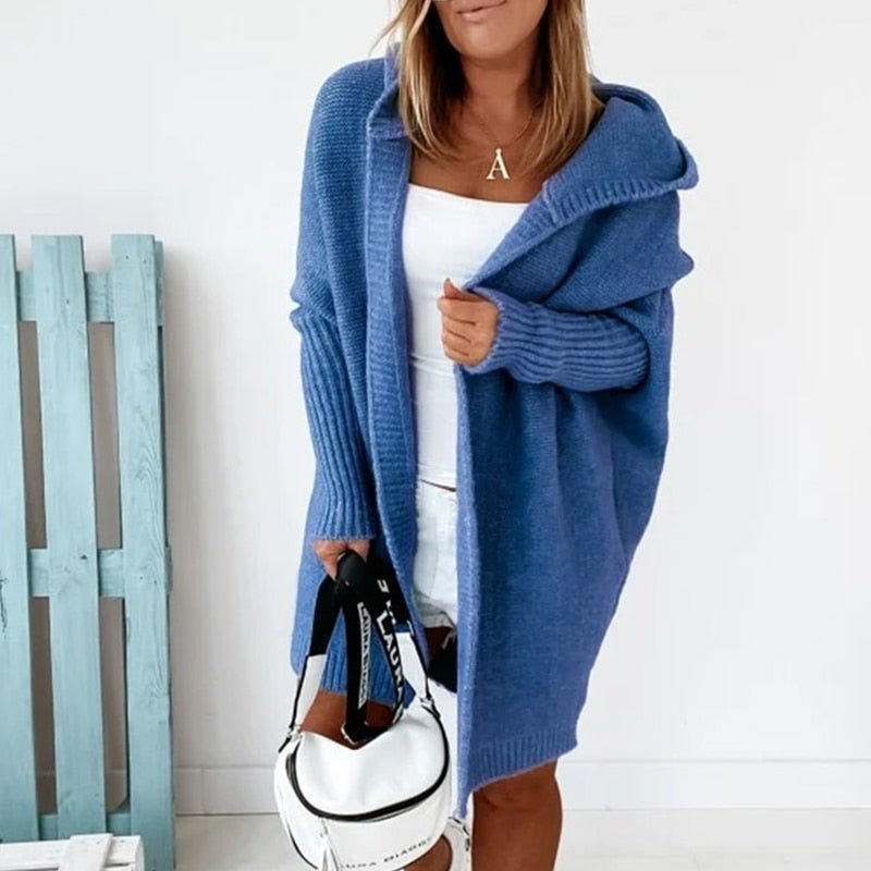 Marisol | Oversized Gebreide Cardigan Met Capuchon