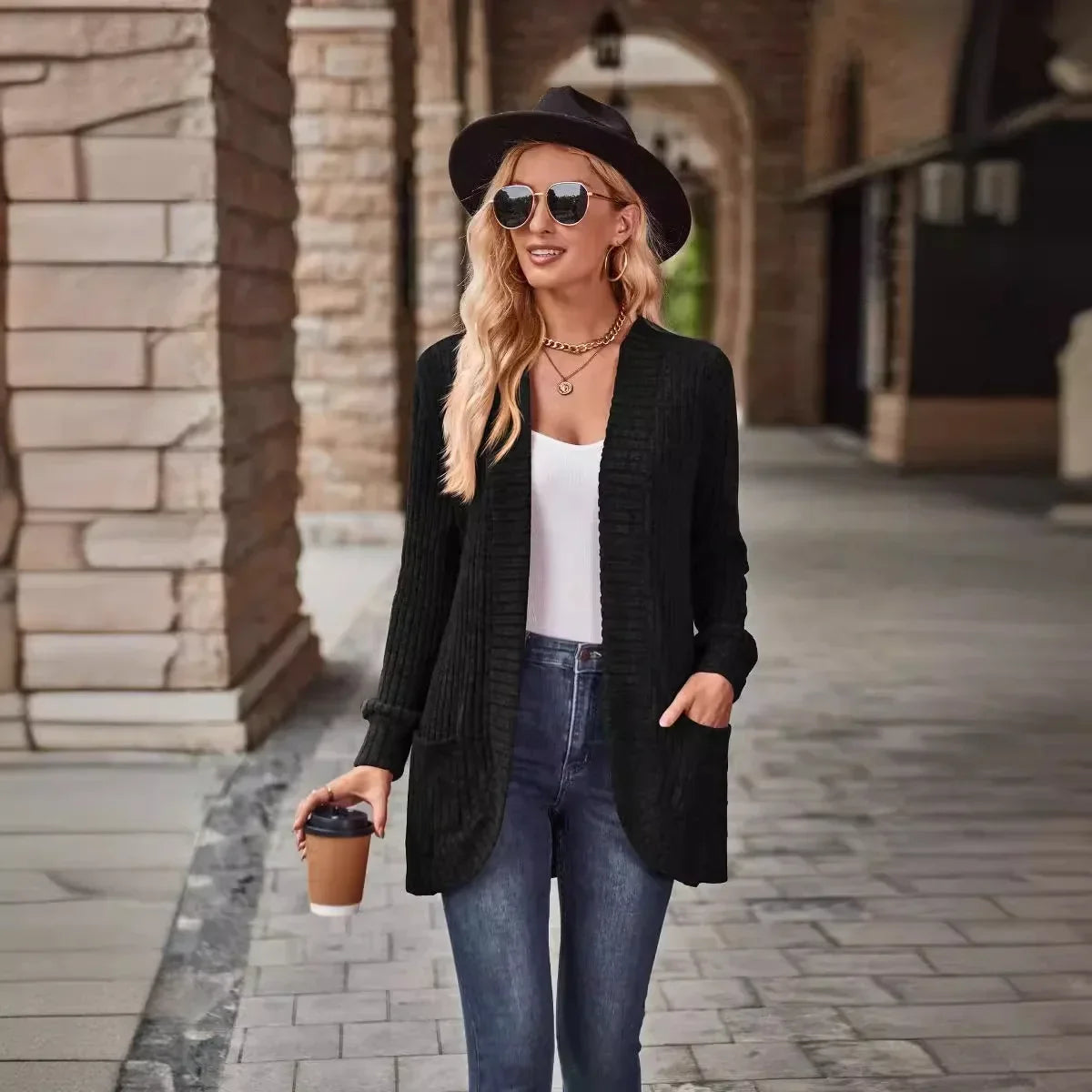 Arlena | Lange Cardigan Dames