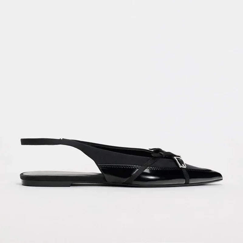Noira | Zwarte Slingback Flats Dames