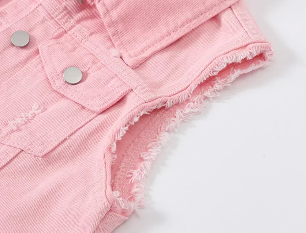 Riva | Mouwloos Denim Gilet Dames
