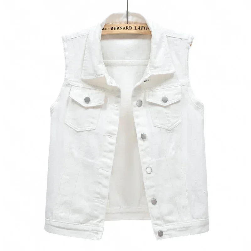 Riva | Mouwloos Denim Gilet Dames