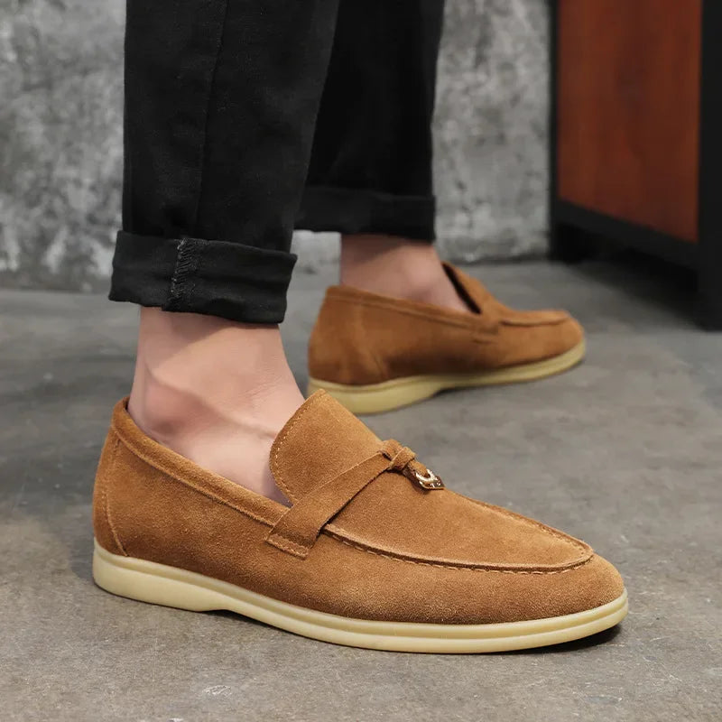 Renzo | Suède Loafers Heren