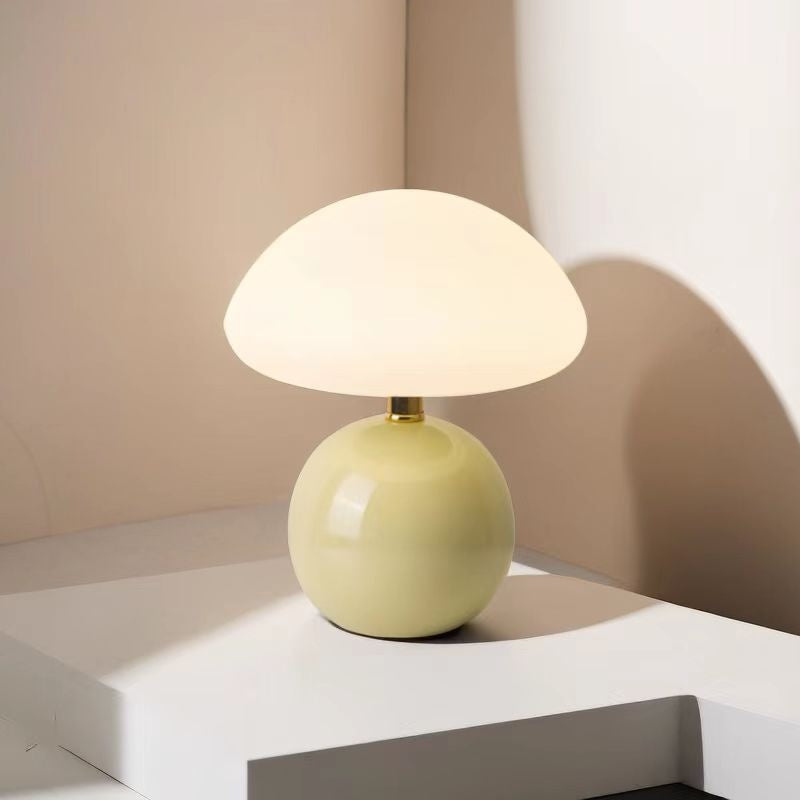 Elowen™ | Scandinavische Paddenstoel Tafellamp | Minimalistisch Design met Instelbare LED Sfeerverlichting