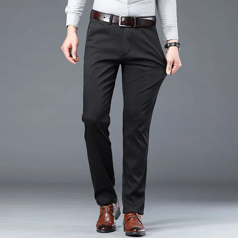 Kanza™ | Heren Elastische Chino met Vierzijdige Stretch en Slanke Pasvorm | Stretch Broek