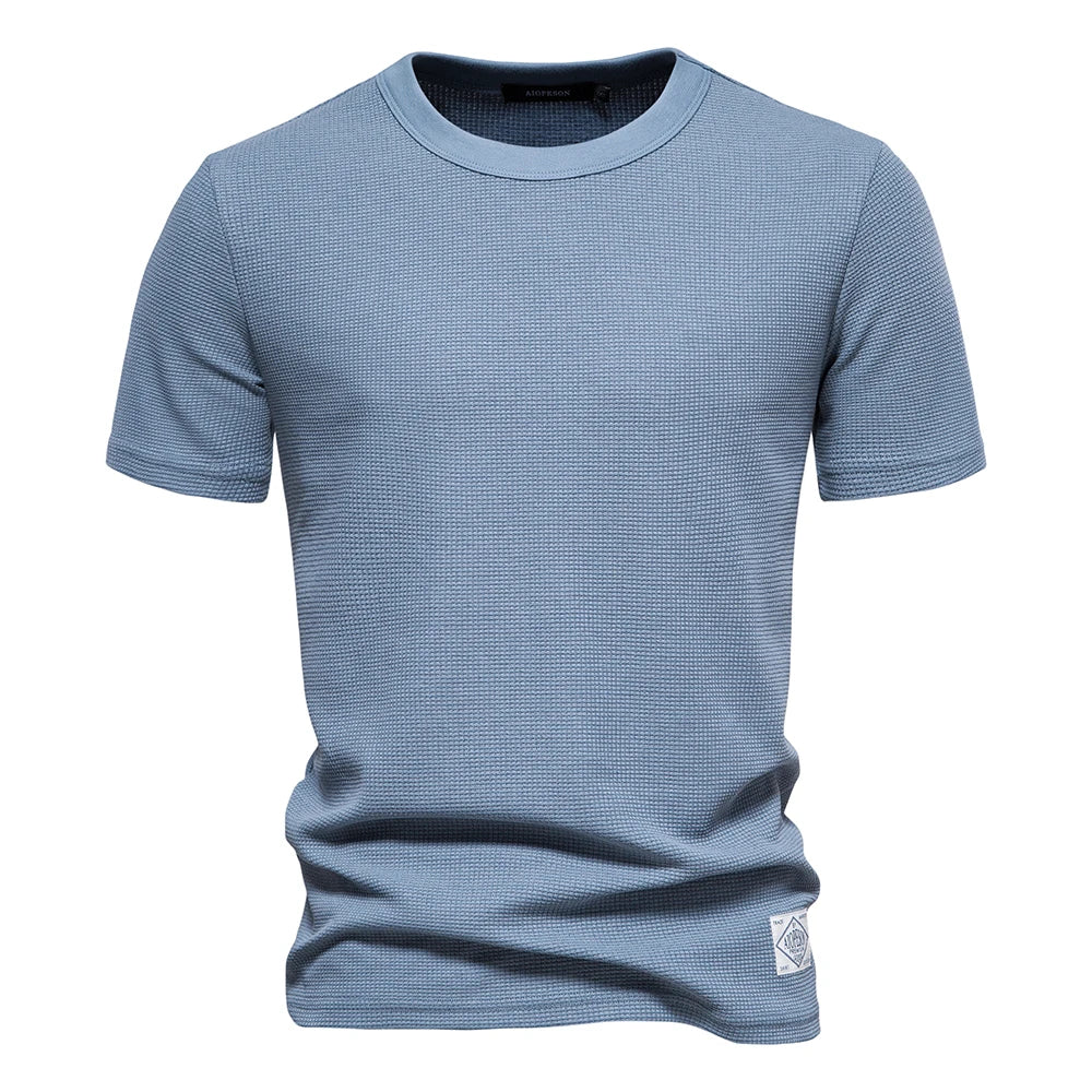 Elian | Gestructureerd T-Shirt met Wafelstructuur Heren