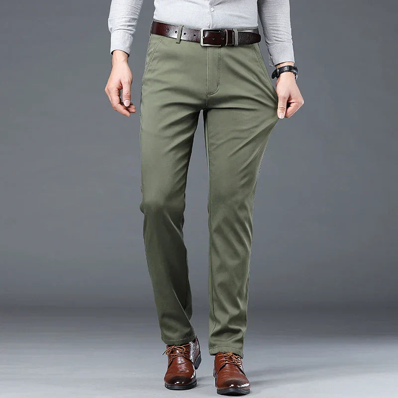 Kanza™ | Heren Elastische Chino met Vierzijdige Stretch en Slanke Pasvorm | Stretch Broek