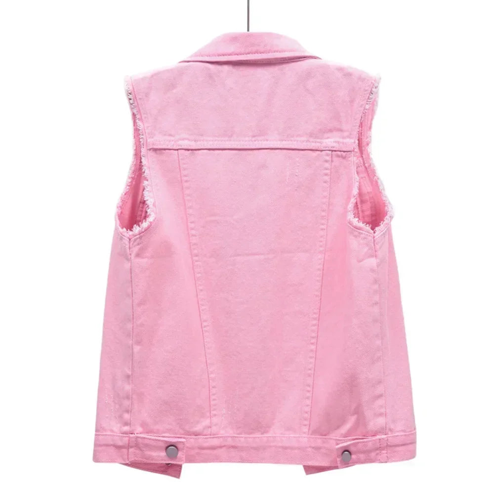 Riva | Mouwloos Denim Gilet Dames