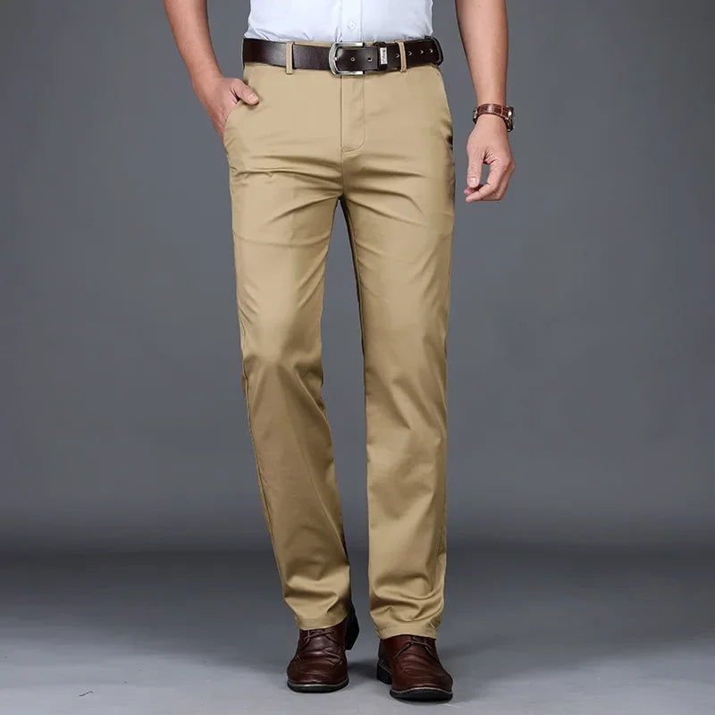 Kanza™ | Heren Elastische Chino met Vierzijdige Stretch en Slanke Pasvorm | Stretch Broek
